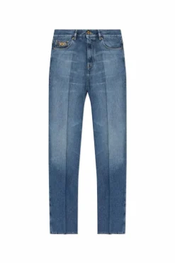 Versace NIEBIESKI Jeansy z prostymi nogawkami