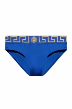Versace NIEBIESKI Slipy kąpielowe