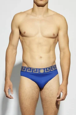 Versace NIEBIESKI Slipy kąpielowe