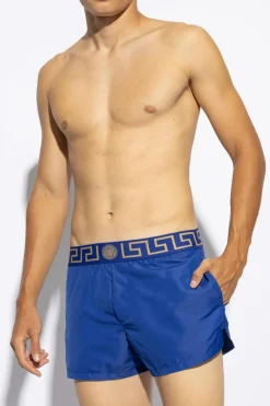 Versace NIEBIESKI Szorty kąpielowe