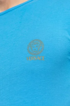 Versace NIEBIESKI T-shirt bieliźniany
