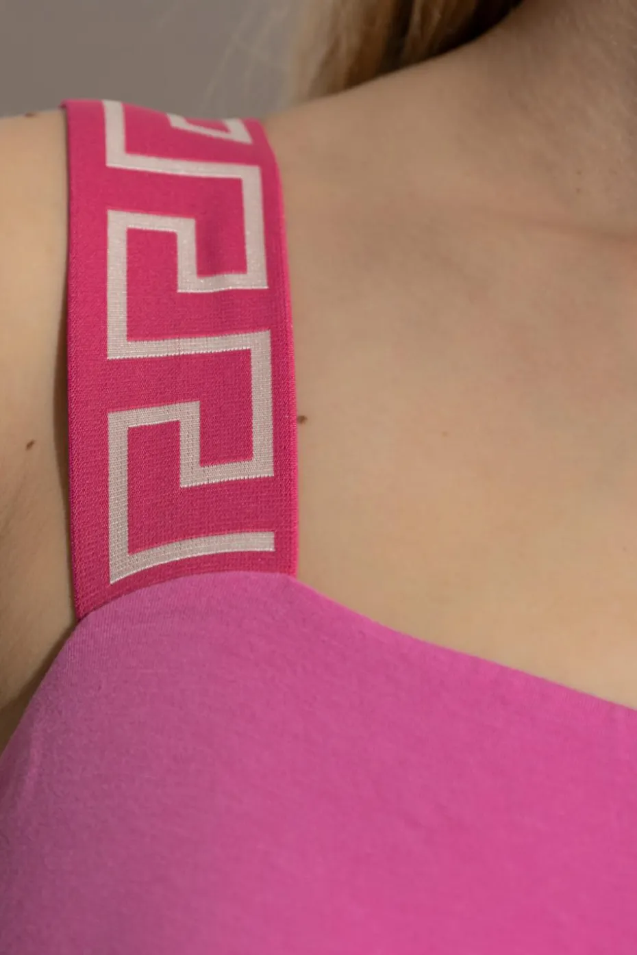 Versace RÓŻOWY Bawełniane body