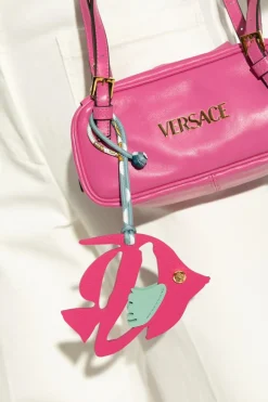 Versace RÓŻOWY Brelok w kształcie ryby