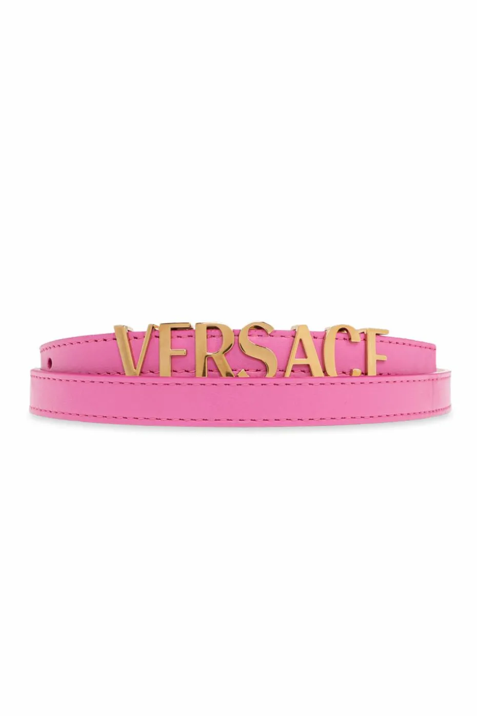 Versace RÓŻOWY Skórzany pasek