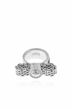 Versace SREBRNY Pierścień z głową Meduzy