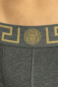 Versace SZARY Bawełniane bokserki