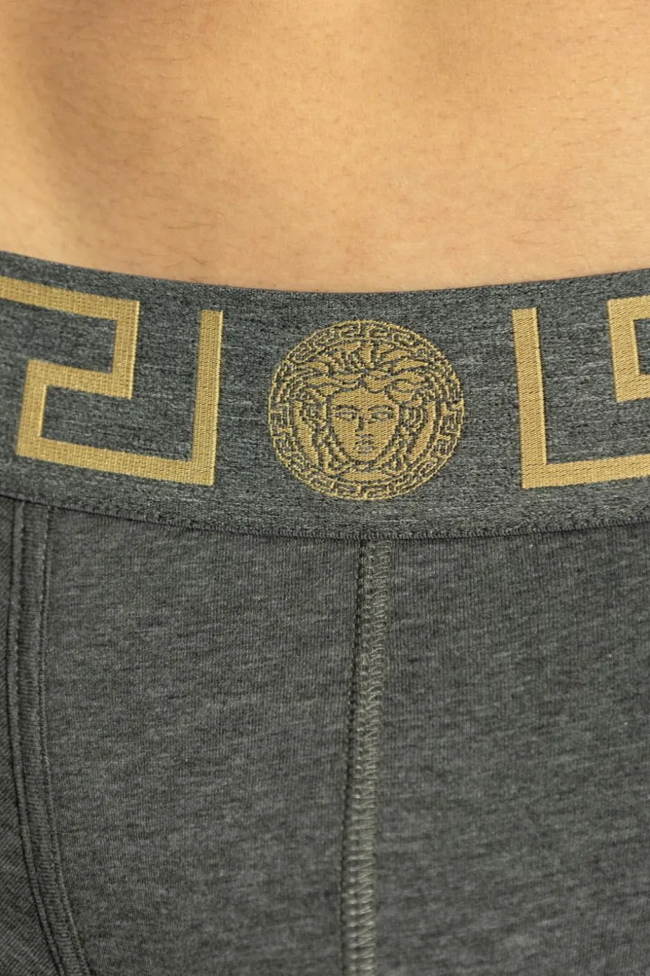 Versace SZARY Bawełniane bokserki