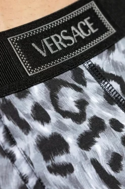 Versace SZARY Bokserki z motywem zwierzęcym