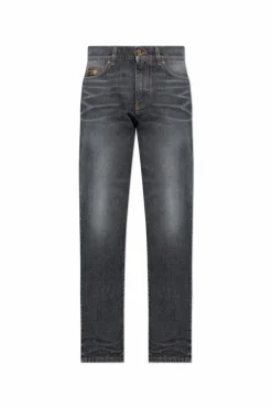Versace SZARY Jeansy z prostymi nogawkami