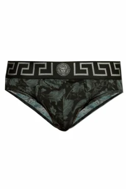 Versace SZARY Wzorzyste jockstrapy