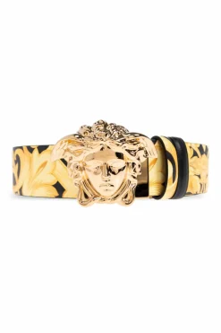 Versace ŻÓŁTY Dwustronny pasek