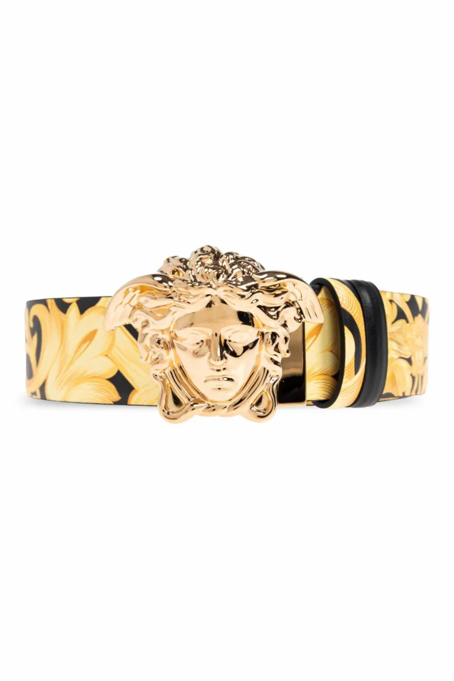 Versace ŻÓŁTY Dwustronny pasek