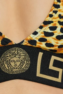 Versace ŻÓŁTY Góra od kostiumu kąpielowego