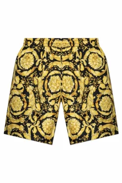 Versace ŻÓŁTY Szorty kąpielowe