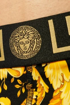 Versace ŻÓŁTY Wzorzyste bokserki