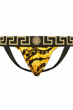 Versace ŻÓŁTY Wzorzyste jockstrapy