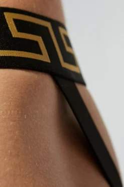 Versace ŻÓŁTY Wzorzyste jockstrapy