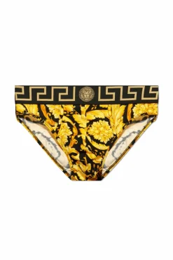 Versace ŻÓŁTY Wzorzyste slipy