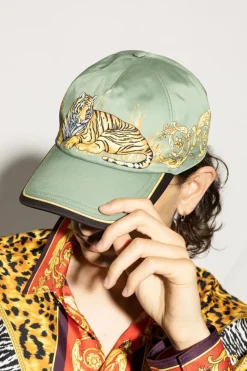 Versace ZIELONY Czapka z daszkiem