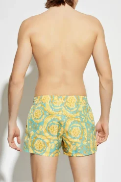 Versace ZIELONY Szorty kąpielowe