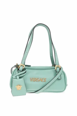 Versace ZIELONY Torba na ramię `Tag Bowling Mini`