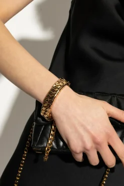 Versace ZŁOTY Mosiężna bransoleta
