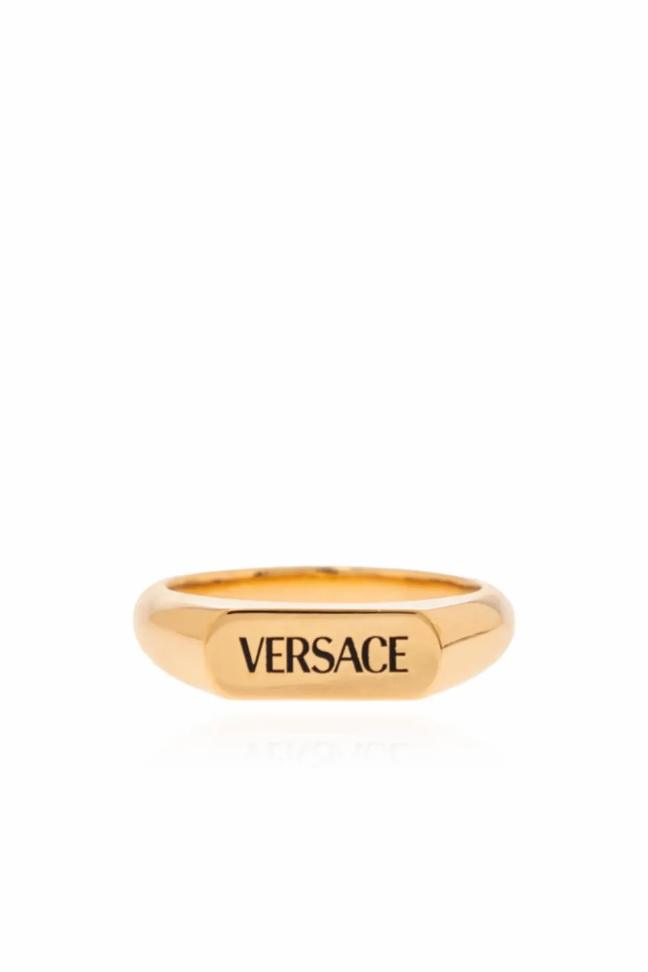 Versace ZŁOTY Pierścień z logo
