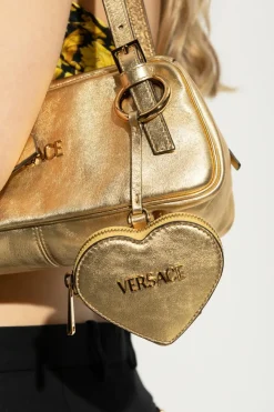 Versace ZŁOTY Saszetka z brelokiem