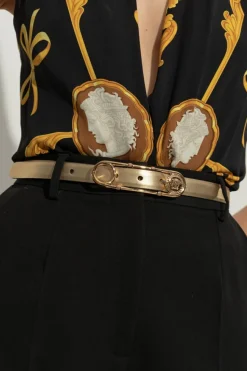 Versace ZŁOTY Skórzany pasek