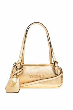 Versace ZŁOTY Torba do ręki `Tag Bowling Mini`