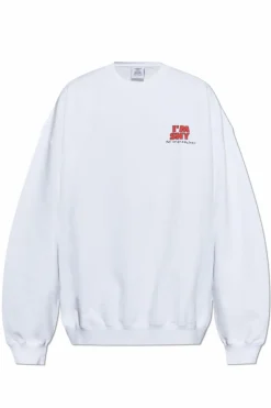 VETEMENTS BIAŁY Bluza z nadrukiem