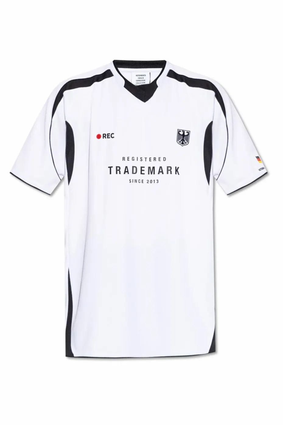 VETEMENTS BIAŁY T-shirt typu `oversize`