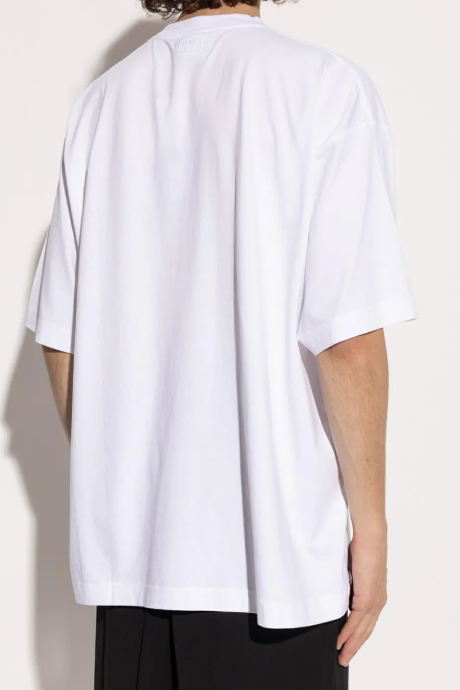 VETEMENTS BIAŁY T-shirt z nadrukiem