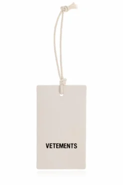 VETEMENTS BIAŁY Zawieszka z logo
