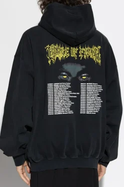 VETEMENTS CZARNY Bluza typu `oversize`