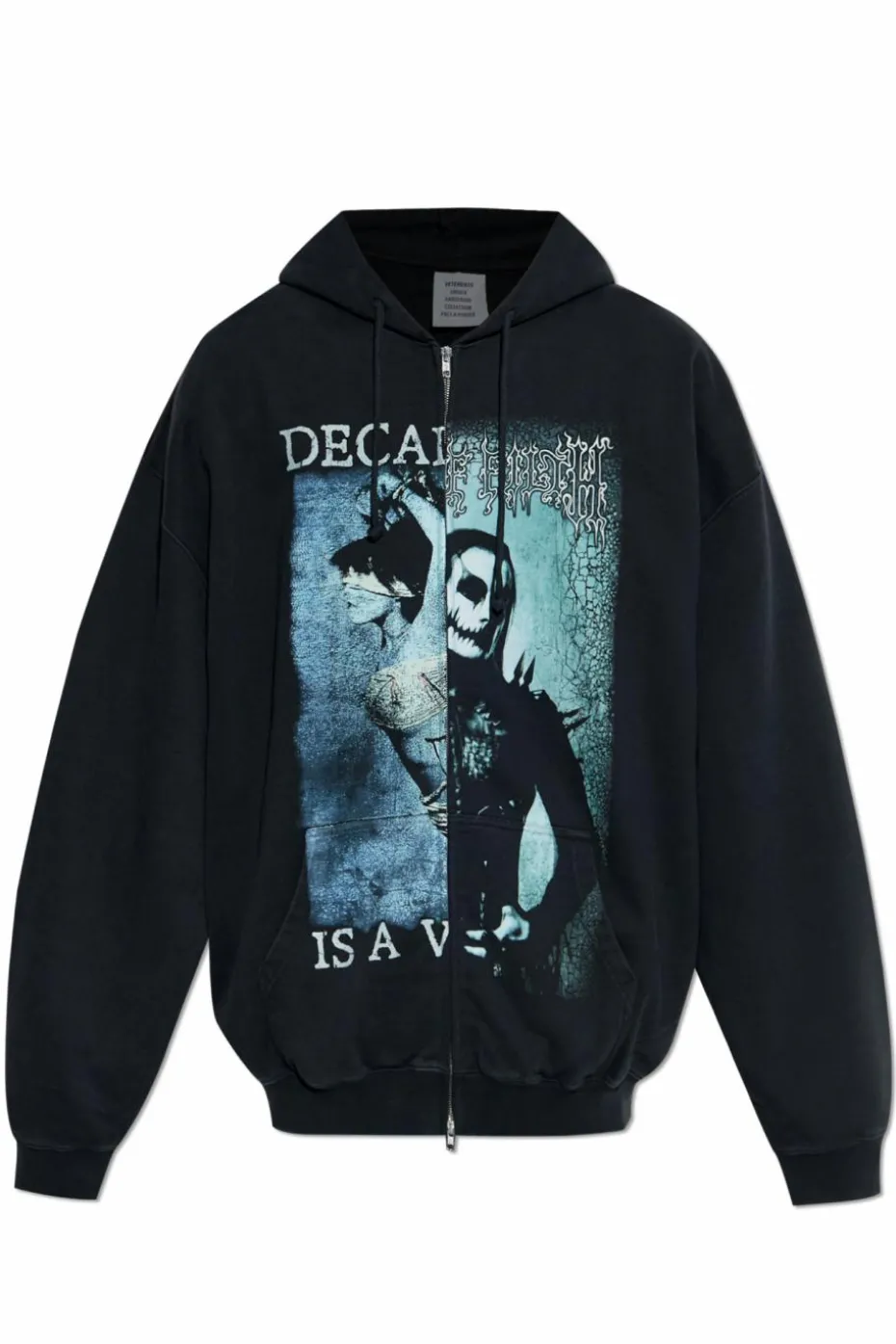 VETEMENTS CZARNY Bluza z nadrukiem