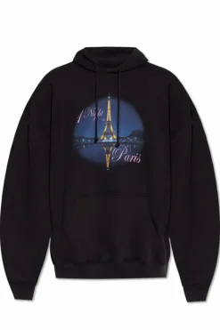 VETEMENTS CZARNY Bluza z nadrukiem