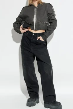 VETEMENTS CZARNY Jeansy z logo