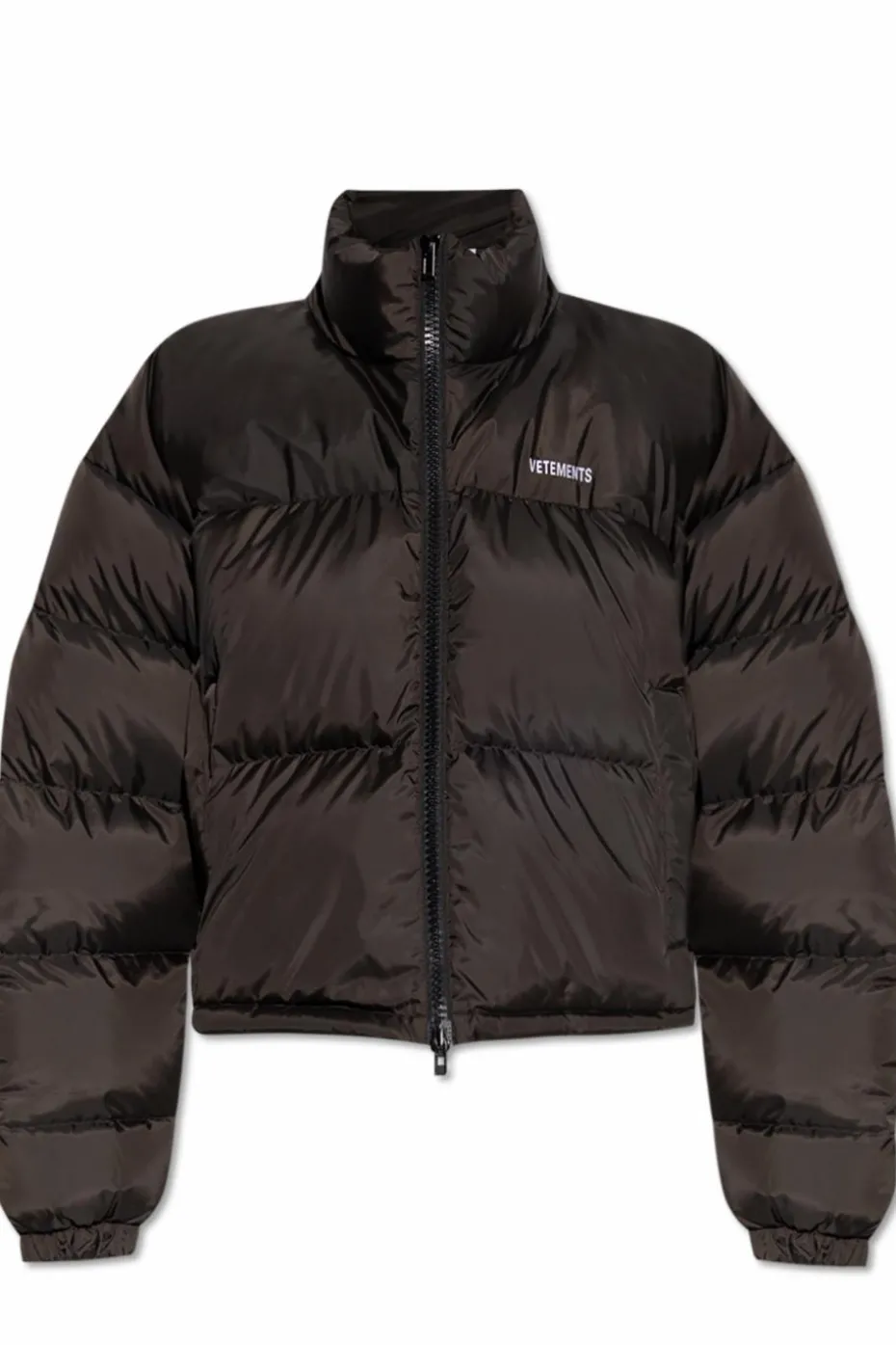 VETEMENTS CZARNY Kurtka puchowa