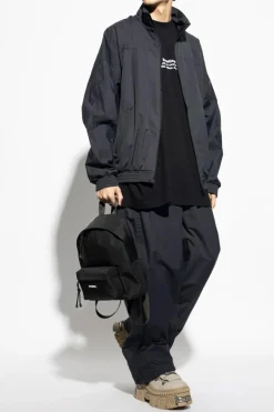 VETEMENTS CZARNY Spodnie z logo