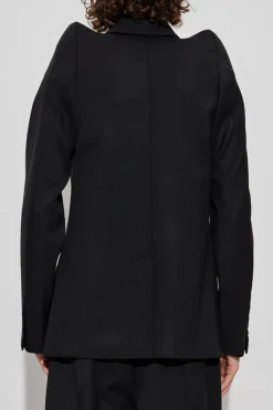 VETEMENTS CZARNY Wełniana marynarka