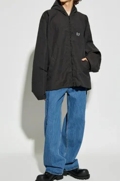 VETEMENTS GRANATOWY Jeansy z logo