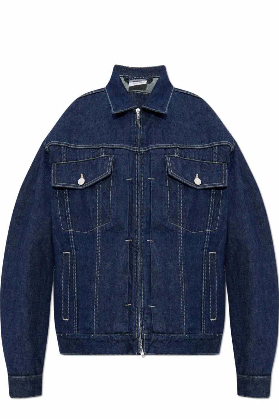 VETEMENTS GRANATOWY Kurtka jeansowa
