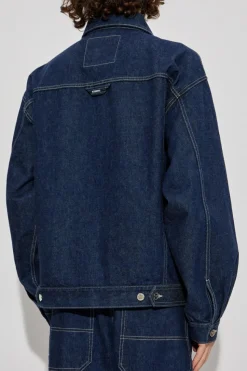 VETEMENTS GRANATOWY Kurtka jeansowa