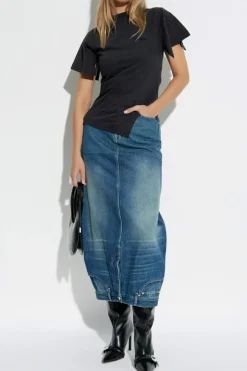 VETEMENTS NIEBIESKI Jeansowa spódnica