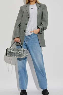 VETEMENTS NIEBIESKI Jeansy z logo