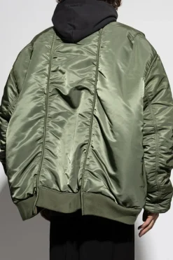 VETEMENTS ZIELONY Dwustronna kurtka `bomber` typu `oversize`