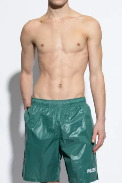 VETEMENTS ZIELONY Szorty kąpielowe
