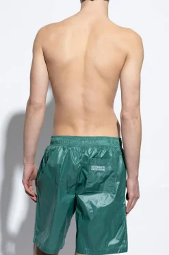 VETEMENTS ZIELONY Szorty kąpielowe