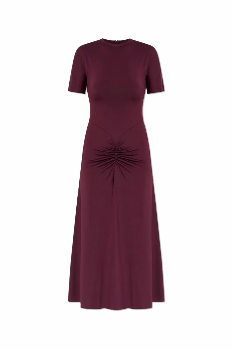 Victoria Beckham BORDO Sukienka z drapowaniem